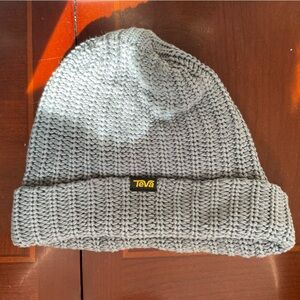 EUC Teva Blue/Grey Knit Beanie, O/S